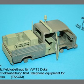 MR Modellbau: Umbausatz Feldkabelbautrupp für VW T3 Doka