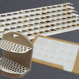 Hobbyzone: Large paint Stand, Brushes and Tool Holder, Acrylic Paint Palette