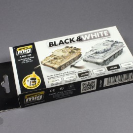 AMMO of Mig: Black & White Technique Set