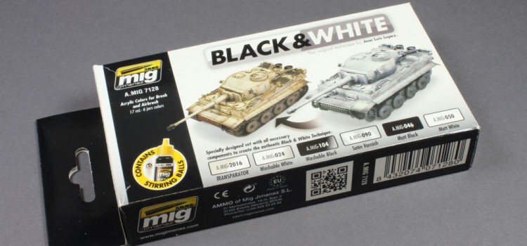 AMMO of Mig: Black & White Technique Set