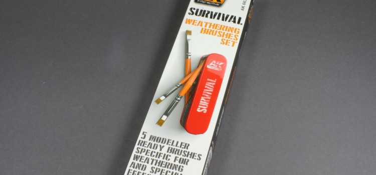 AK Interactive: Survival Weathering Brushes Set AK Interactive: Survival Weathering Brushes Set