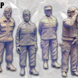 Dolp Modellbau: BW139-BW142 – Soldat mit Schulterschnur, im Rührt Euch und Beobachter