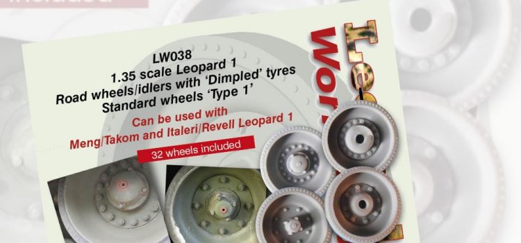 Leopard Workshop: Leopard 1 Road wheels/idlers with „Dimpled“ tyres