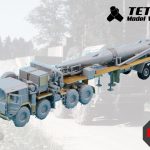 Tetra Model Works: 1/72 NATO M1001 Tractor & Pershing II Missile Launcher Detail Up-Set