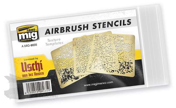 Airbrush Schablone 001 Riffelblech Stencil Modellbau 