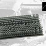 A1 CAD Design & 3D Print: Leopard 1 Kette, Typ Diehl 139E2
