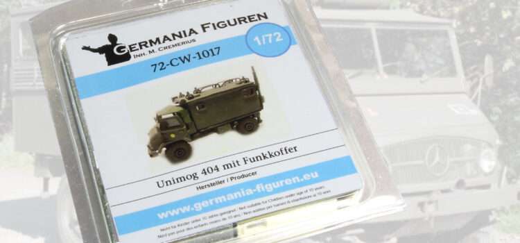 Germania Figuren: Unimog 404 mit Funkkoffer