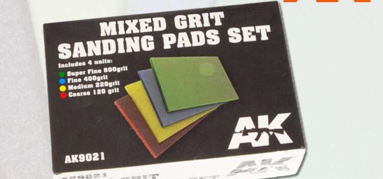 AK Interactive: Mixed Grit Sanding Pad Set