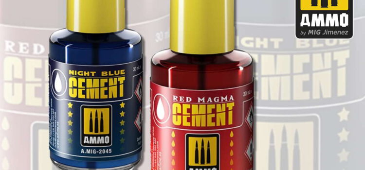 AMMO by Mig: Night Blue Cement und Red Magma Cement