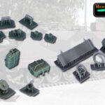 3D MicroCosmos: M113 A1G Rear-, Rear Lights-, Rear Canisters-,  Upgrade Set 1
