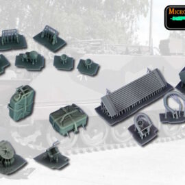 3D MicroCosmos: M113 A1G Rear-, Rear Lights-, Rear Canisters-,  Upgrade Set 1