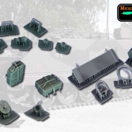 3D MicroCosmos: M113 A1G Rear-, Rear Lights-, Rear Canisters-,  Upgrade Set 1