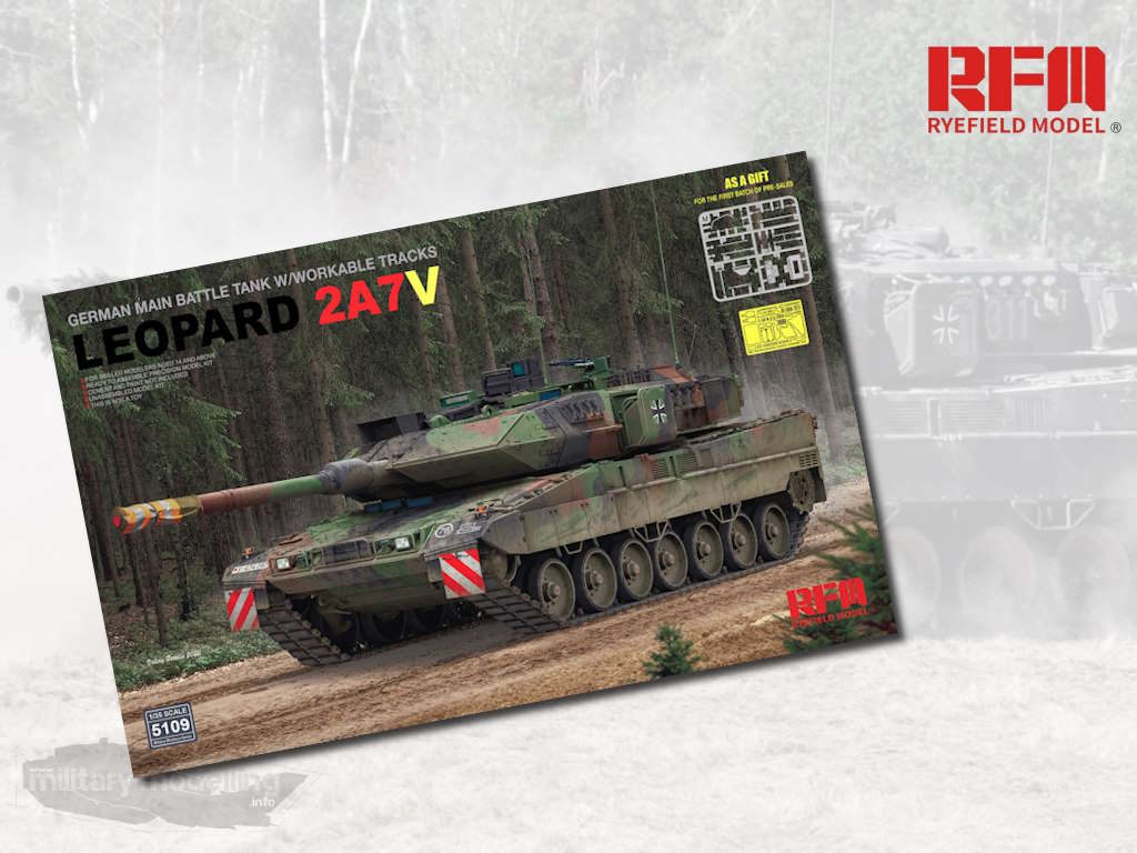 Rye Field Model: German Main Battle Tank w/workable Tracks Leopard 2 A7V