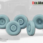 DEF.MODEL: German VW ILTIS sagged tire set (1) Fulda  (for ACE model 1/35 kit)