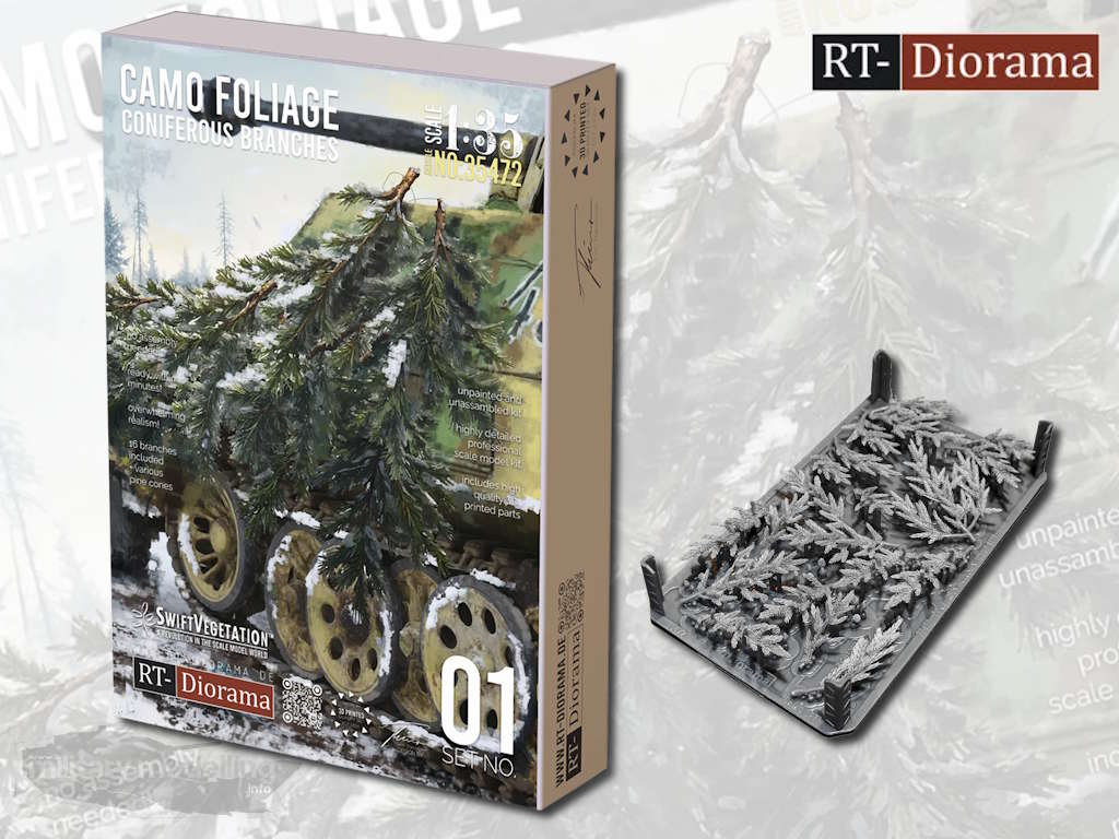 RT-Diorama: Coniferous Branches [Camo Foliage]