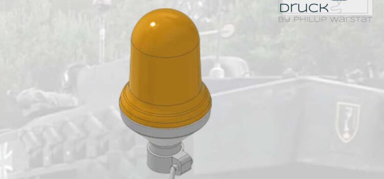 3D-Druck P. Warstat: Rundumkennleuchte 1, Orange