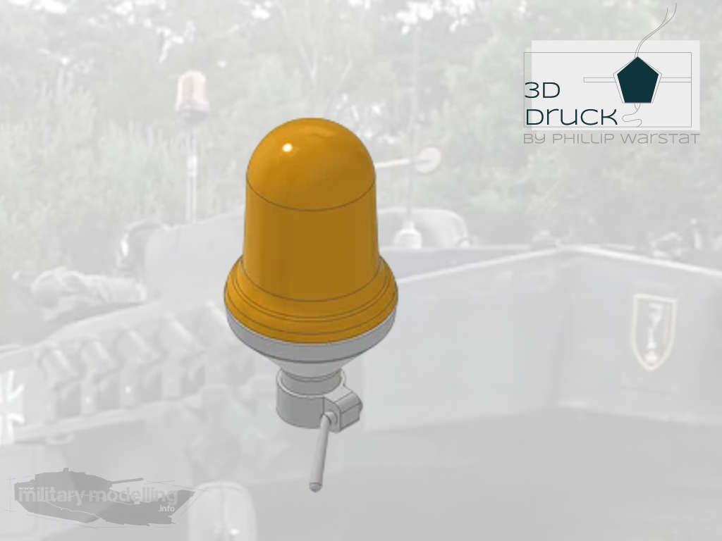 3D-Druck P. Warstat: Rundumkennleuchte 1, Orange