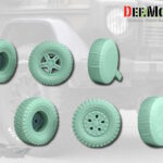 DEF.MODELS: German Wolf SSA Armoured Vehicles Sagged wheel set (1 + 2)