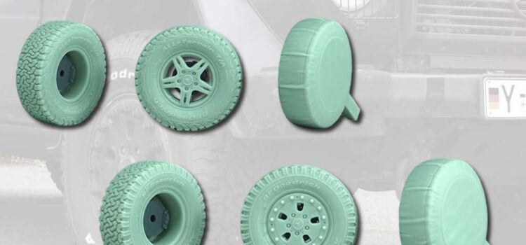 DEF.MODELS: German Wolf SSA Armoured Vehicles Sagged wheel set (1 + 2)
